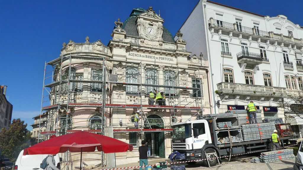 COIMBRA - het gebouw van de centrale bank