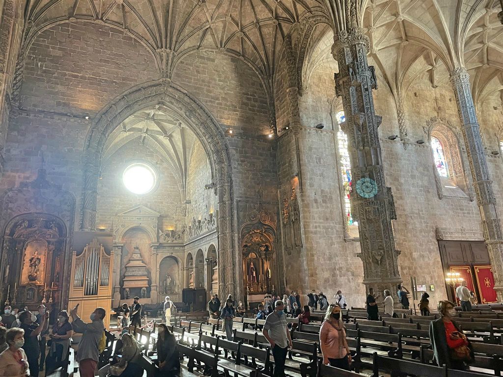 LISSABON - binnen in de kerk van Santa Maria de Belém