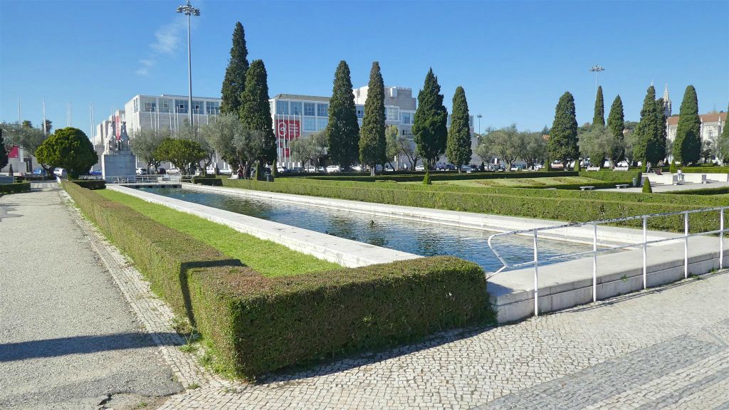 LISSABON - het park Praça do Império