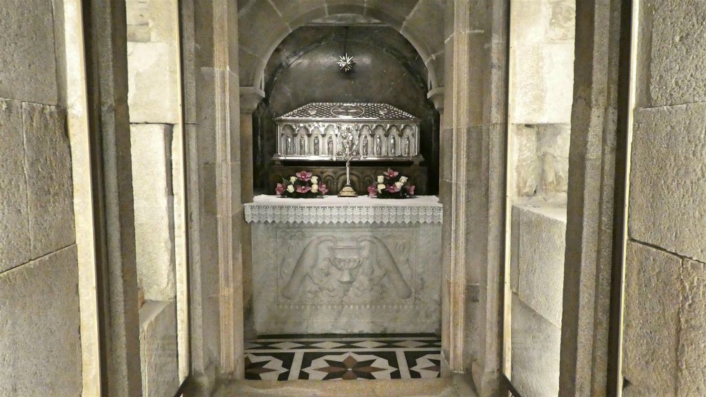SANTIAGO DE COMPOSTELLA - binnen in de kathedraal
