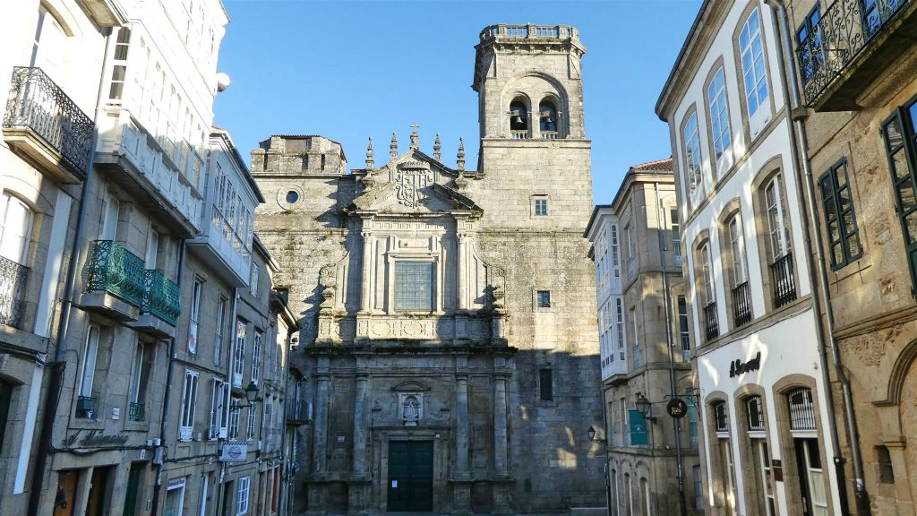 SANTIAGO DE COMPOSTELLA - de kerk van San Agustín