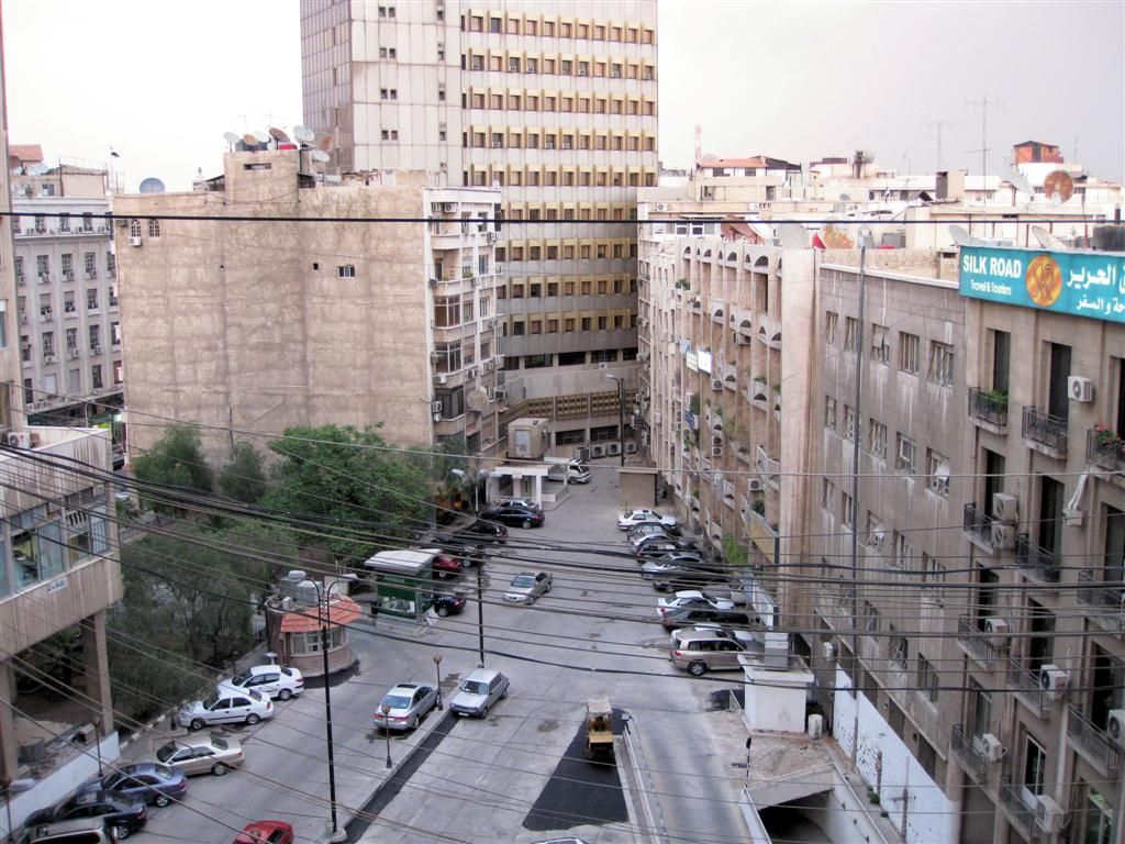 SYRIЁ - DAMASCUS - uitzicht vanuit hotel kamer
