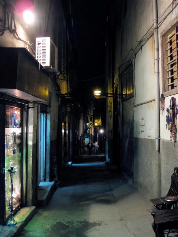 SYRIЁ - DAMASCUS - straatje in oud Damascus