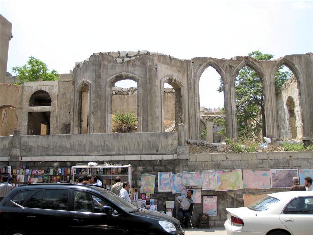 SYRIЁ - DAMASCUS - overblijfselen gebouw