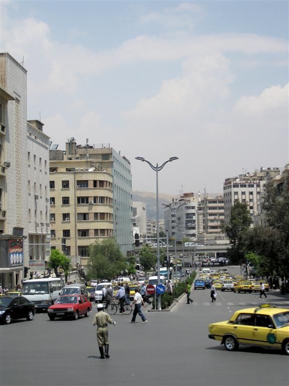 SYRIЁ - DAMASCUS - uitzicht vanaf oude treinstation