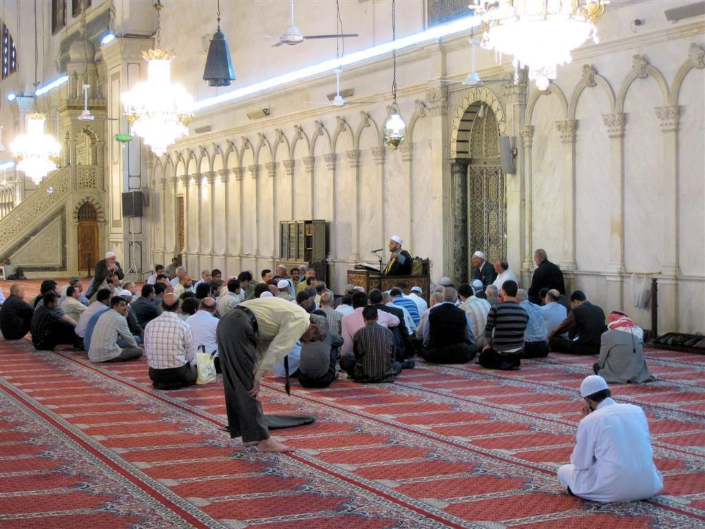 SYRIЁ - DAMASCUS - in de Omaijadenmoskee
