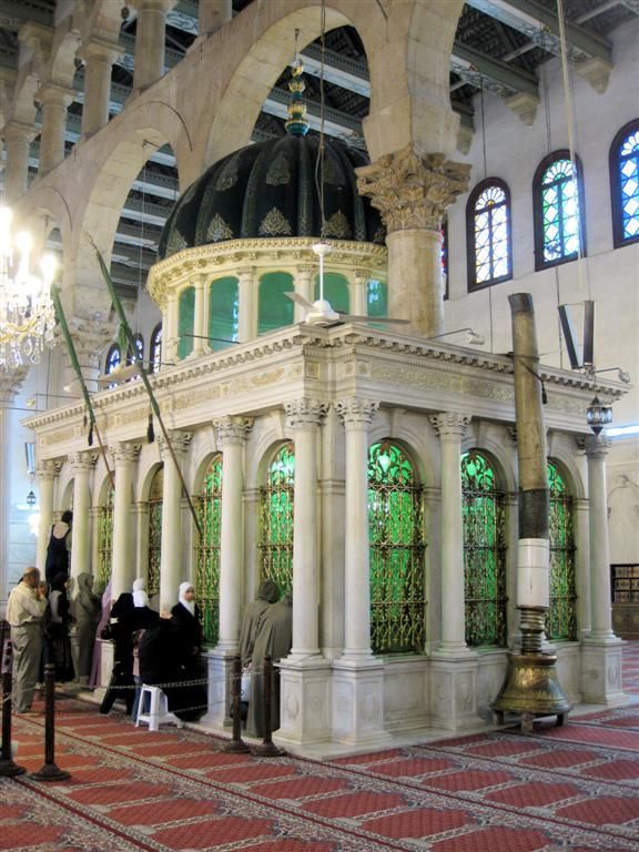 SYRIЁ - DAMASCUS - tempel van Johannes de Doper in de Omaijadenmoskee