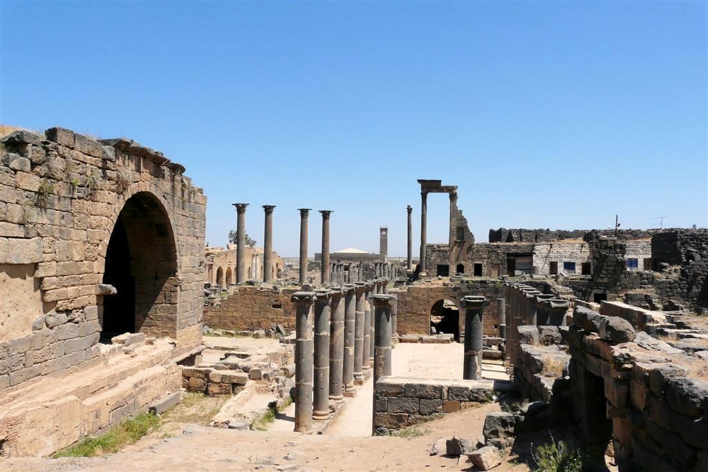 SYRIЁ - BOSRA - overzichtsfoto romeinse stad