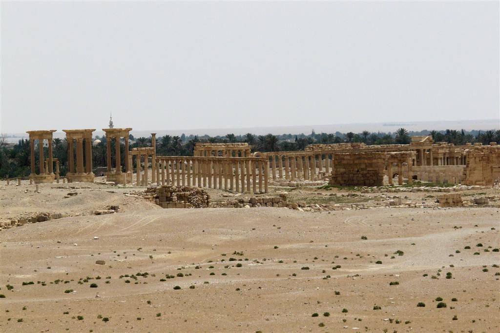SYRIЁ - PALMYRA - overzichtsfoto romeinse stad Palmyra