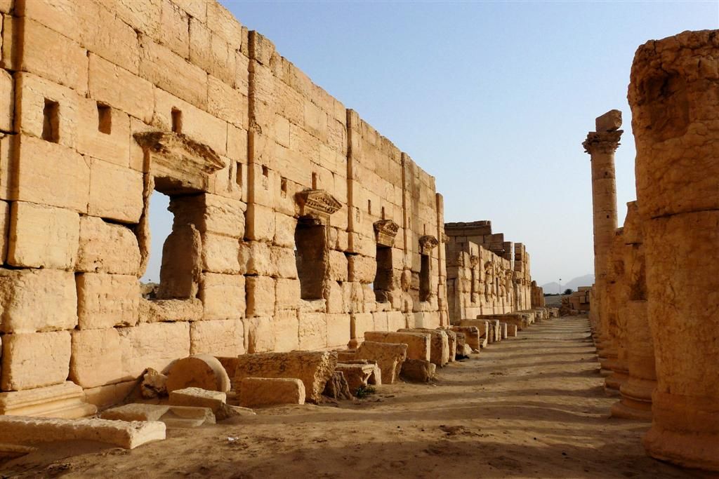 SYRIЁ - PALMYRA - romeinse overblijfselen van gebouw