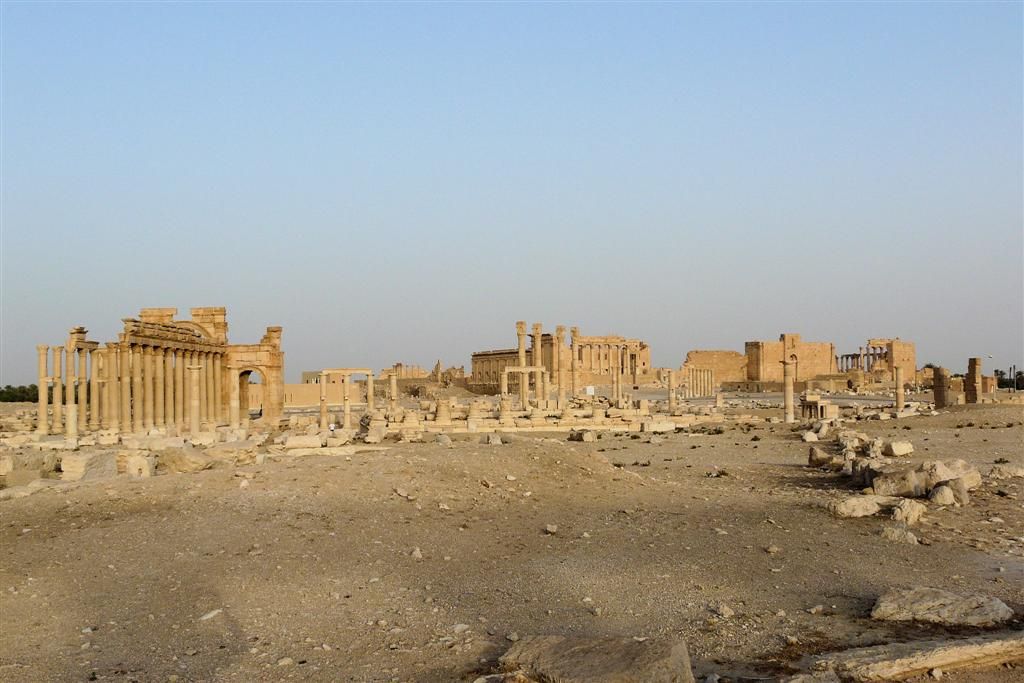 SYRIЁ - PALMYRA - overzichts foto romeinse stad
