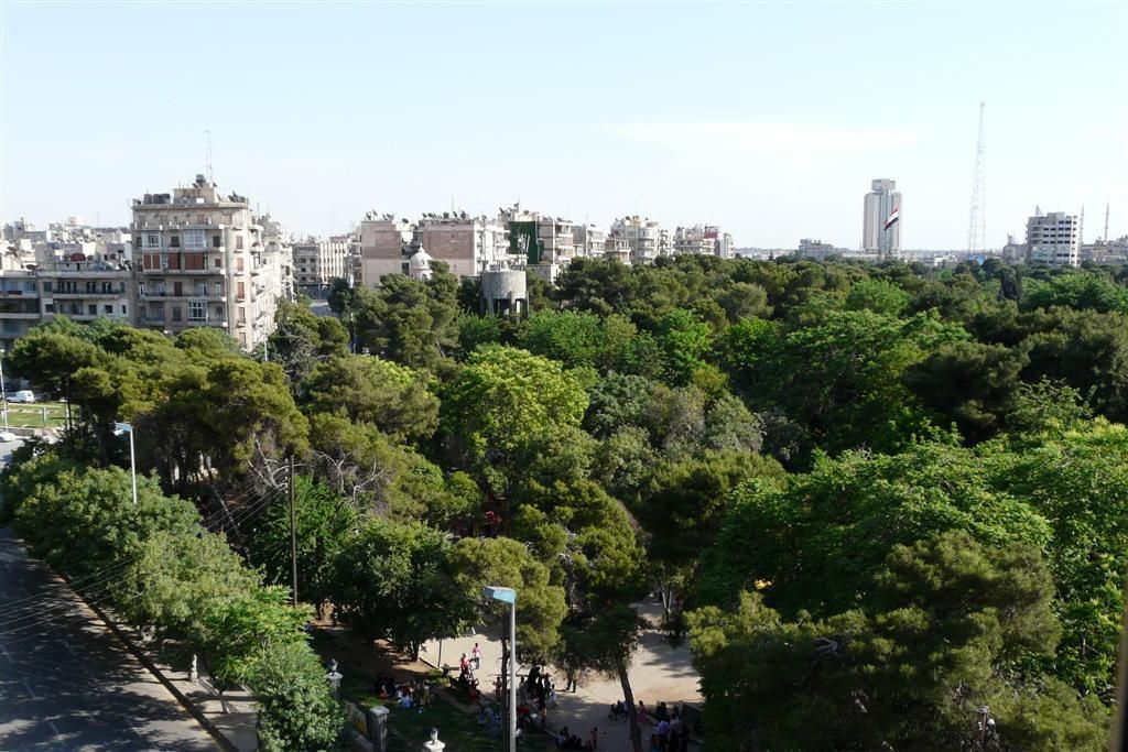 SYRIЁ - ALEPPO - uitzicht vanuit hotel kamer
