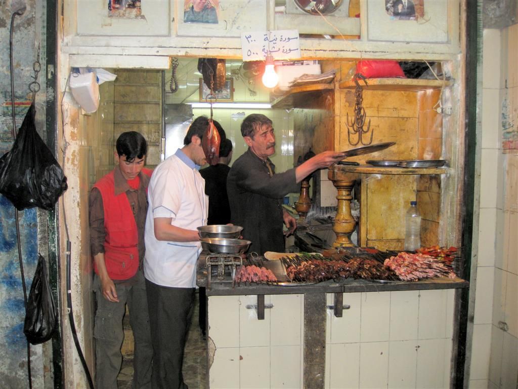 SYRIЁ - ALEPPO - keuken met oa kebab