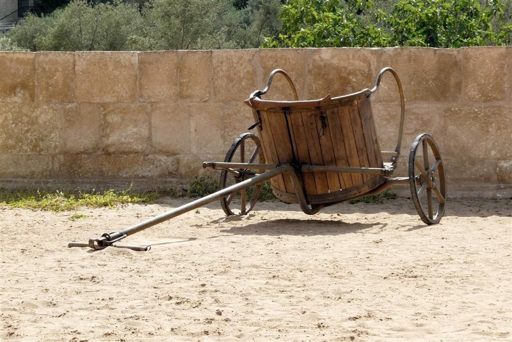 JORDANIЁ - JERASH - romeinse wagen