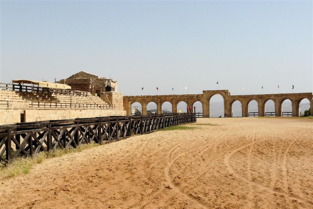 JORDANIЁ - JERASH - hippodroom waar romeinsewagenrennen gehouden werden