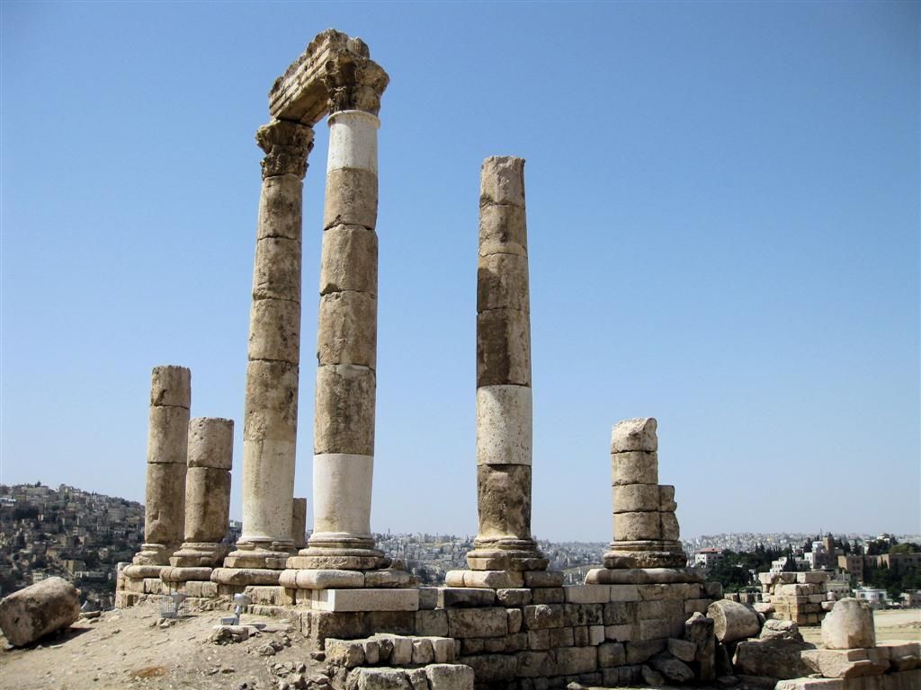 JORDANIЁ - AMMAN - tempel van Hercules