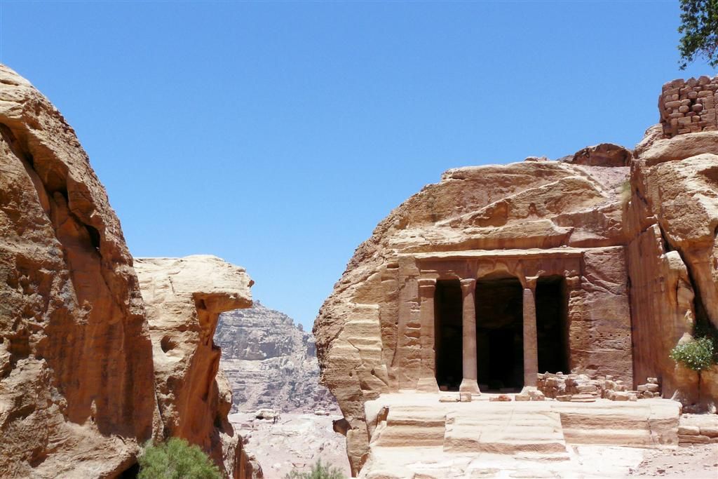 JORDANIЁ - PETRA - complex van de tuintempel