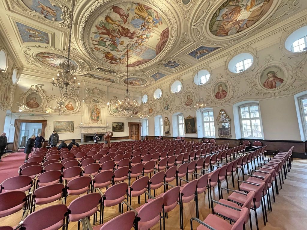 HÖXTER - een zaal van de abdij van Corvey