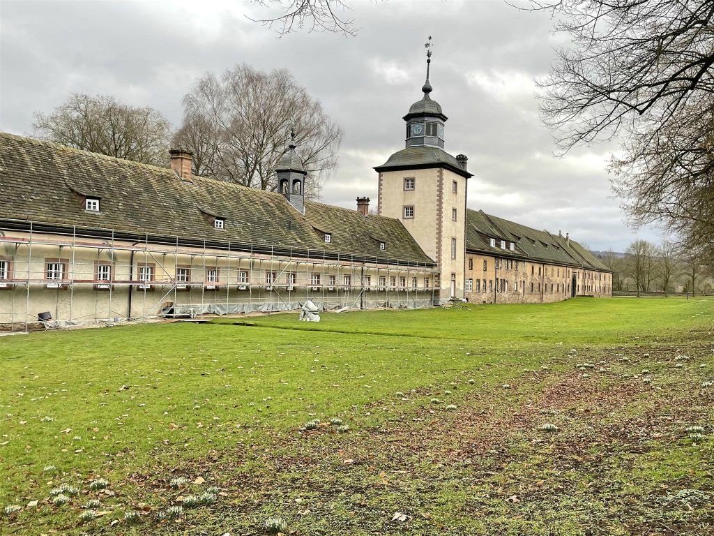 HÖXTER - de klokkentoren van de abdij van Corvey