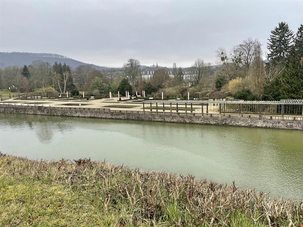 BAD PYRMONT - de palmentuin bij het kasteel van Pyrmont