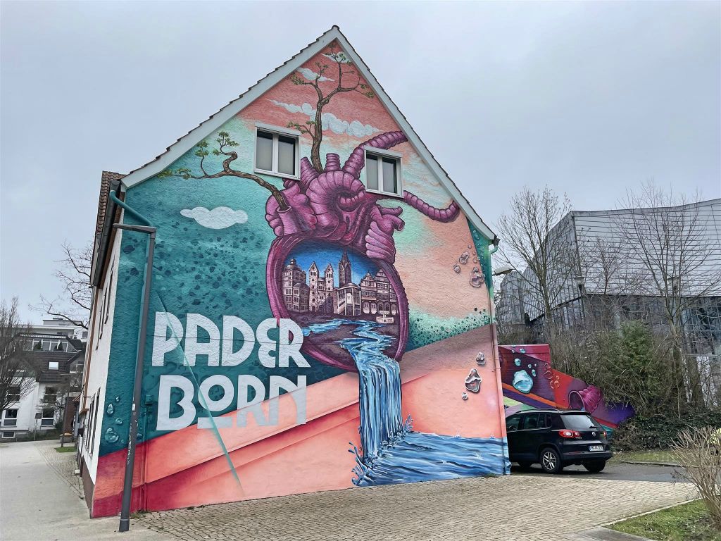 PADERBORN - een muurschildering