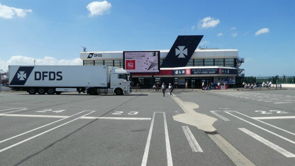 DUINKERKE - de DFDS veerboot terminal