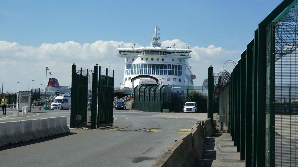 DUINKERKE - de DFDS veerboot waarmee we naar Dover varen