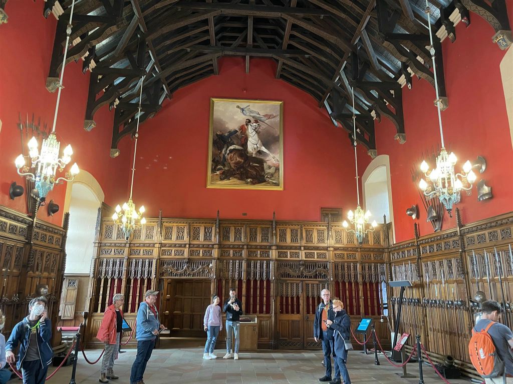 EDINBURGH - binnen in de Great Hall bij het kasteel van Edinburgh