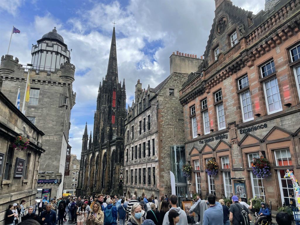 EDINBURGH - de Royal Mile straat