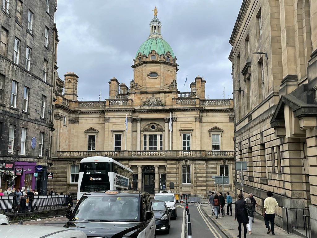 EDINBURGH - het hoofdkantoor van de Bank of Scotland