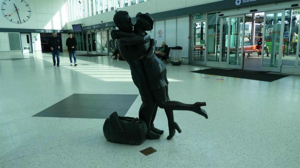 GLASGOW - een beeld in het Buchanan busstation