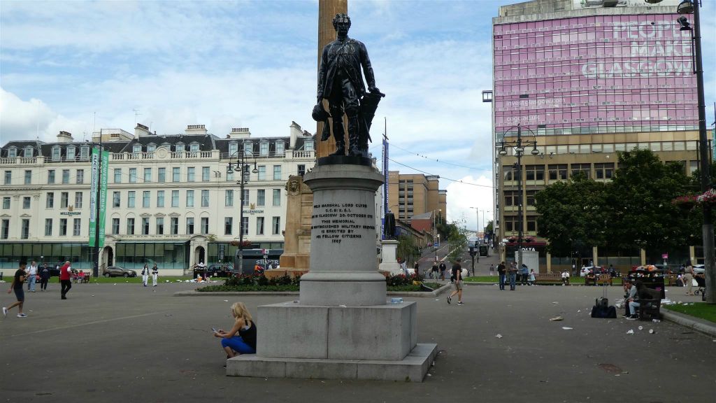 GLASGOW - een standbeeld ter ere van veldmaarschalk Colin Campbell (1792-1863)