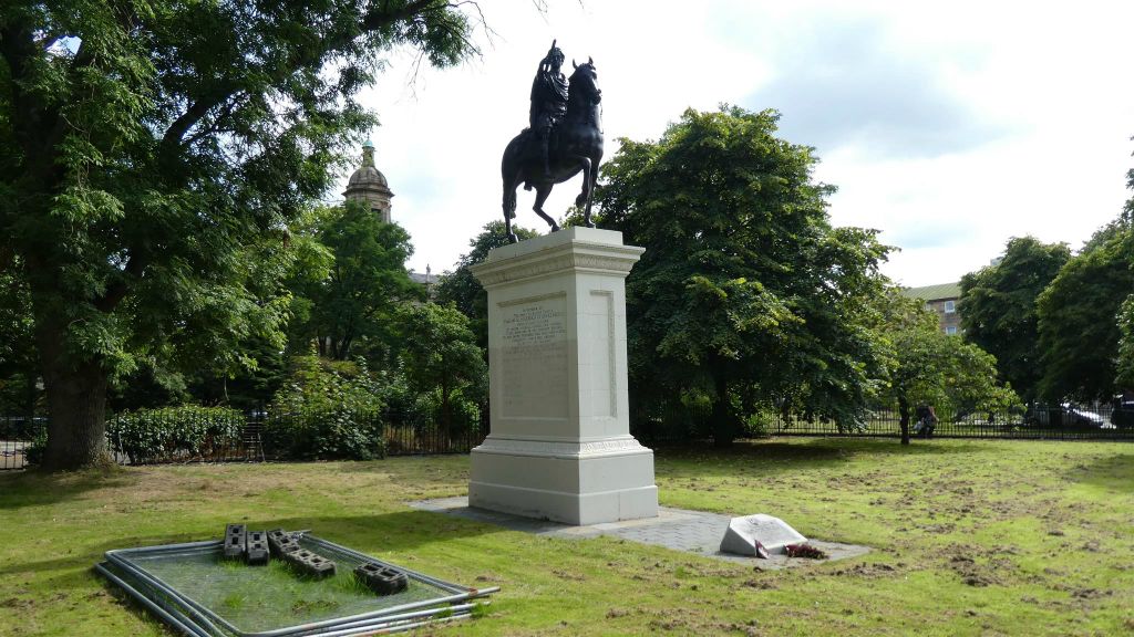 GLASGOW - het ruiterstandbeeld van prins Willem III