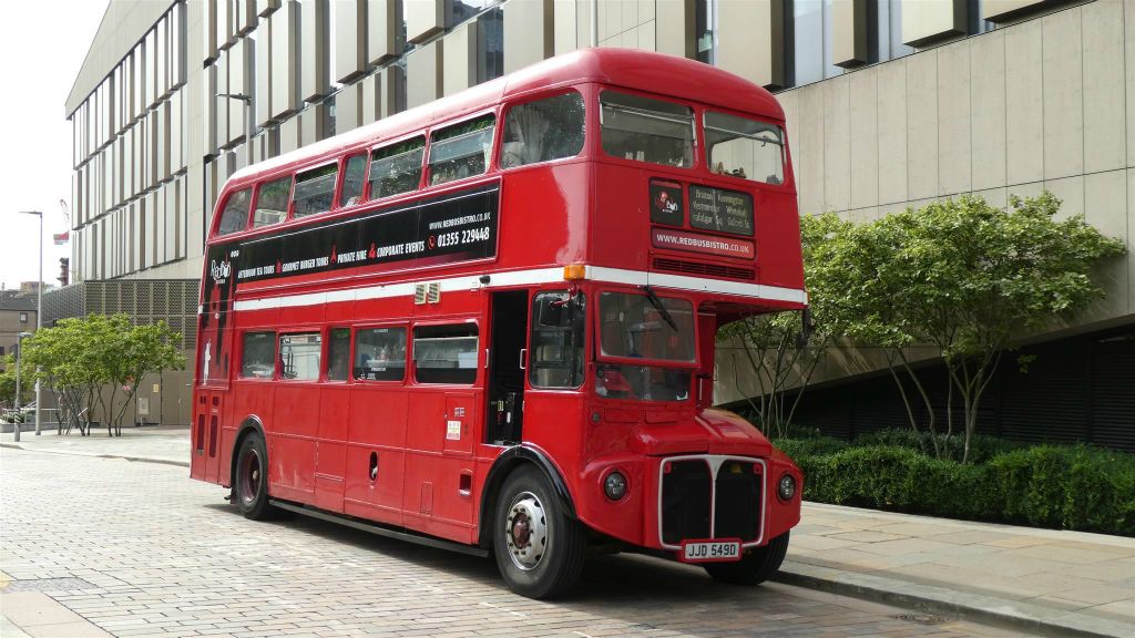 GLASGOW - een dubbeldekkerbus