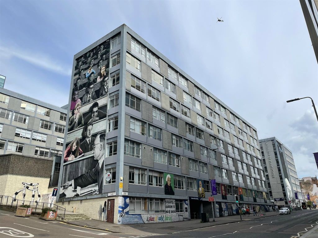 GLASGOW - het Graham Hills-gebouw van de Strathclyde universiteit
