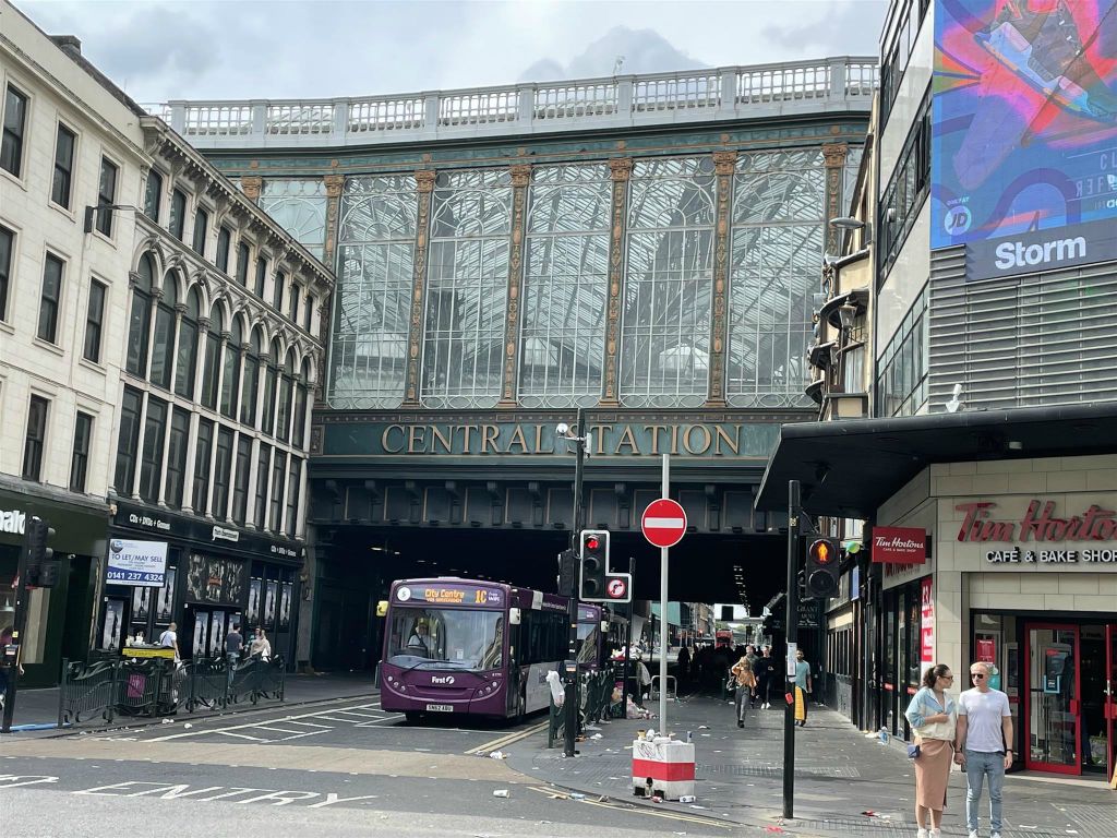 GLASGOW - het treinstation Glasgow Central