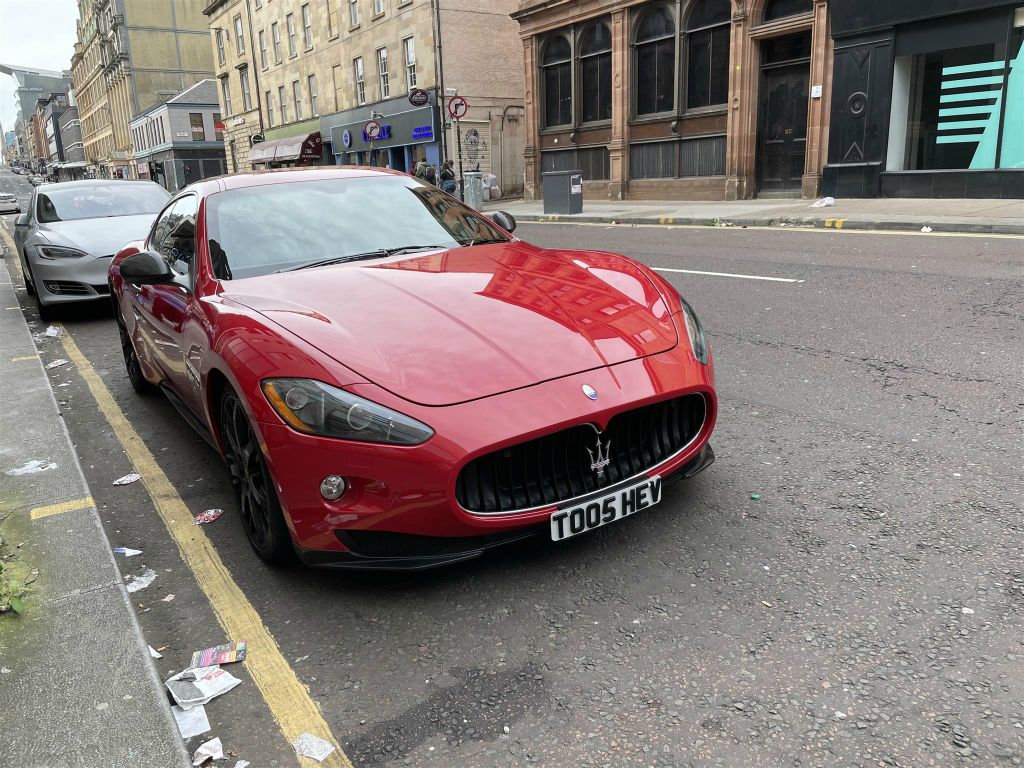 GLASGOW - een Maserati Granturismo