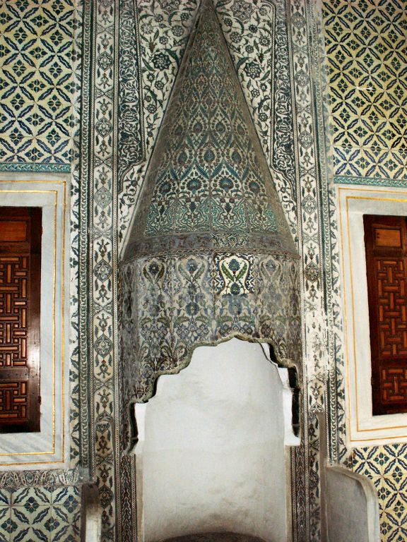ISTANBUL - binnen in het Topkapi paleis