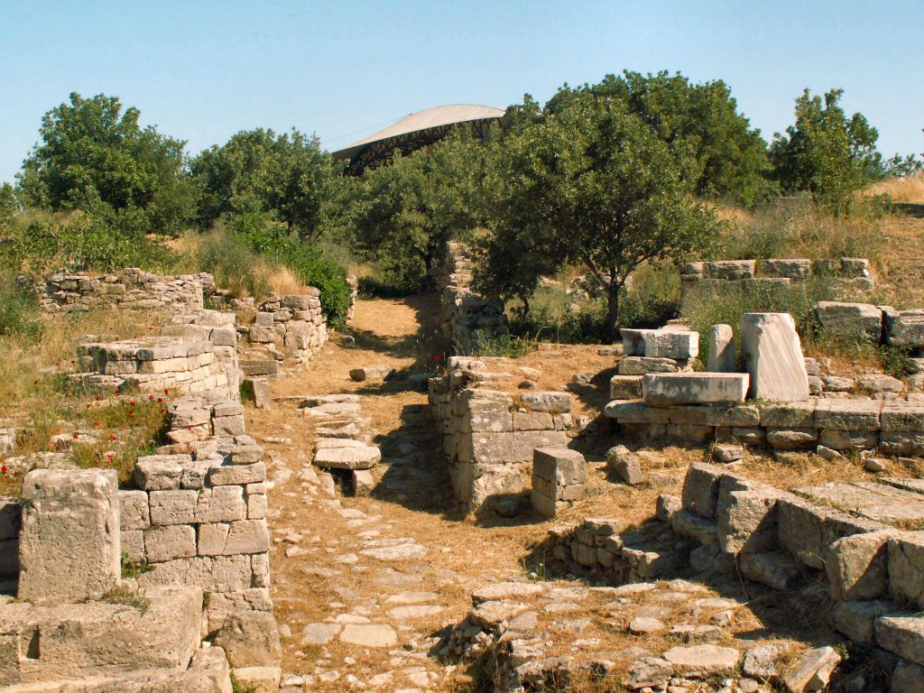 ÇANAKKALE -> BERGAMA - enkele overblijfselen van de oude stad van Troje