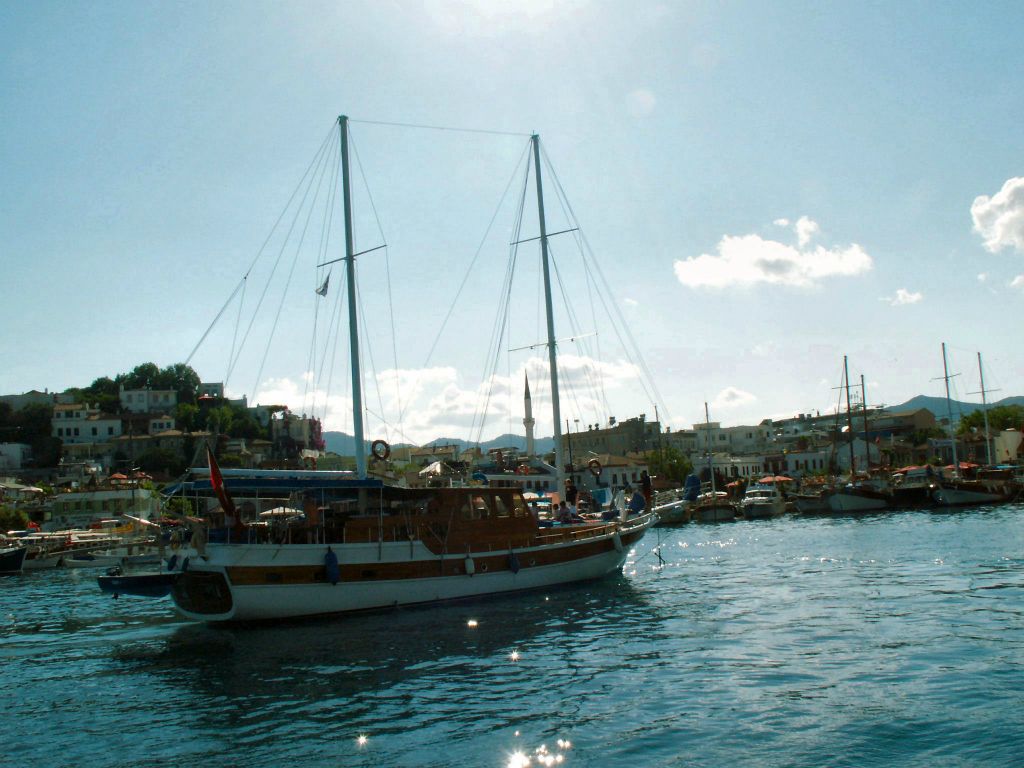 MARMARIS -> DALYAN - een soort gelijke boot waarmee we varen