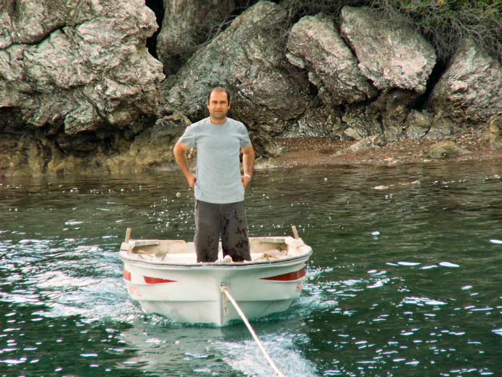 MARMARIS -> DALYAN - de kok van de boot waarmee we varen