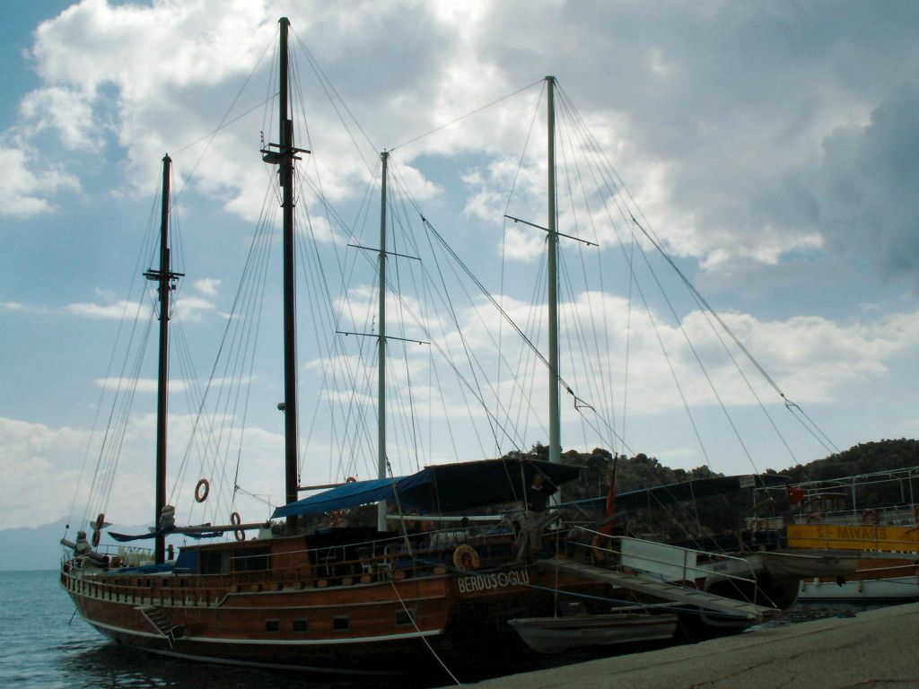 MARMARIS -> DALYAN - de boot waarmee we varen