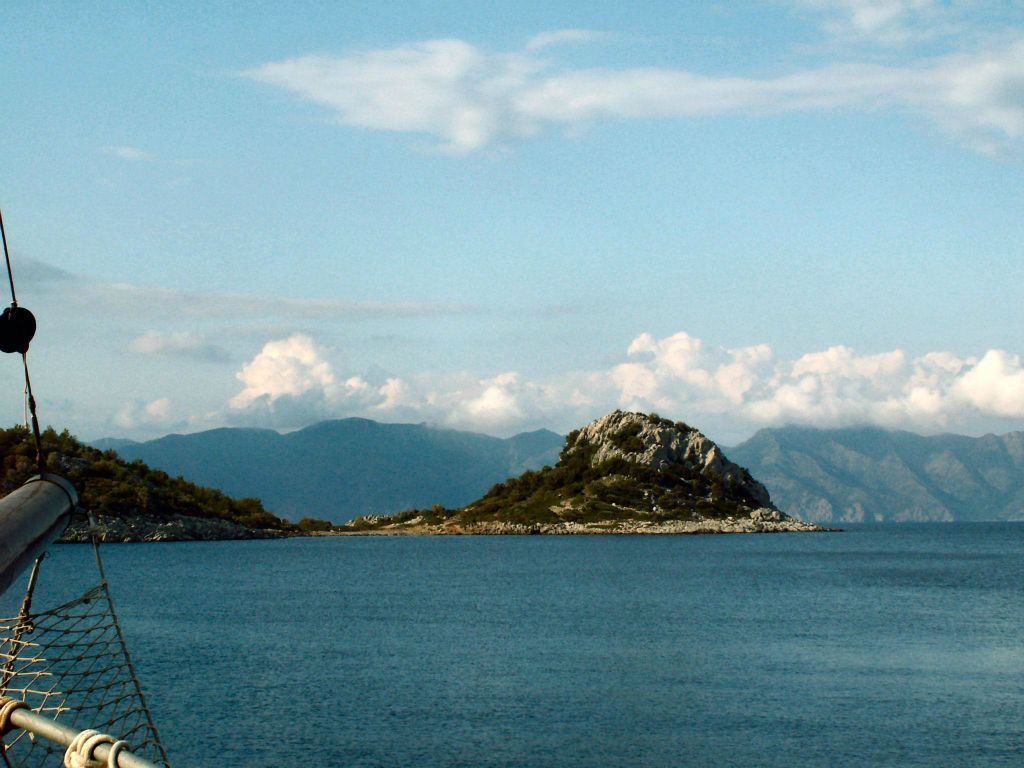 MARMARIS -> DALYAN - het uitzicht vanaf de boot waarmee we varen