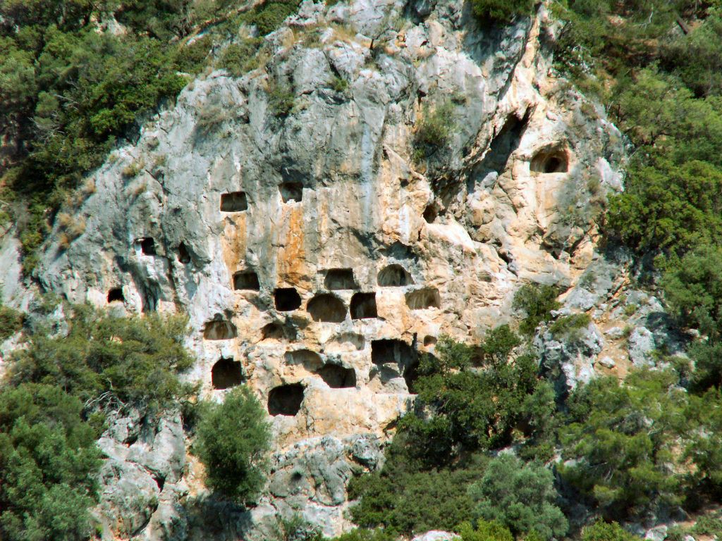 DALYAN -> FETHIYE - enkele rotsgraven