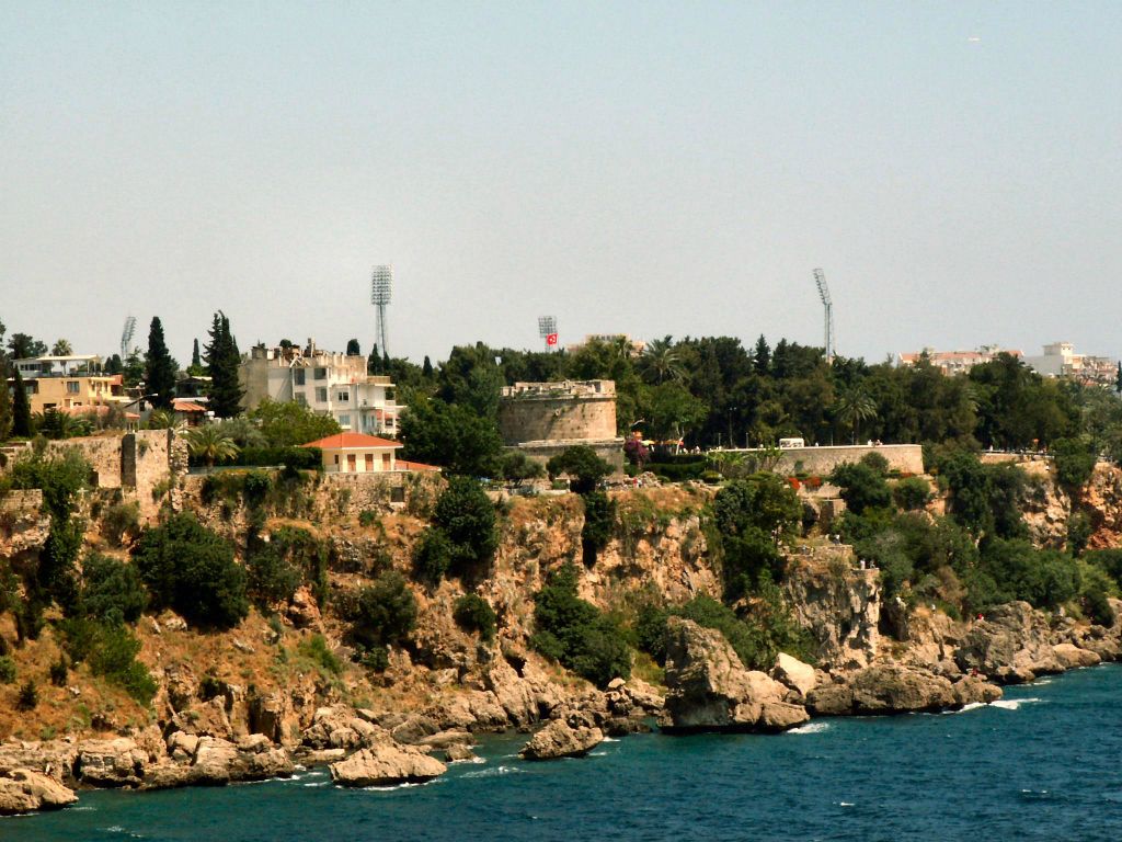 ANTALYA - het uitzicht vanaf de oude haven