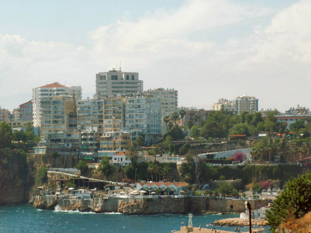 ANTALYA - het uitzicht op het nieuwe gedeelte