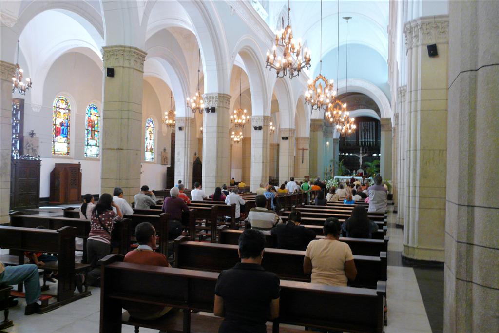 CARACAS - in de Kathedraal van Caracas bij Plaza Bolívar