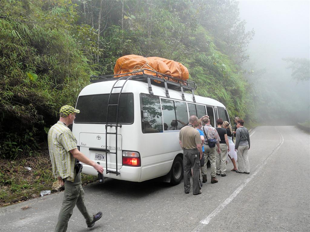 CARACAS -> CHORONI - na wandeling weer terug in onze bus
