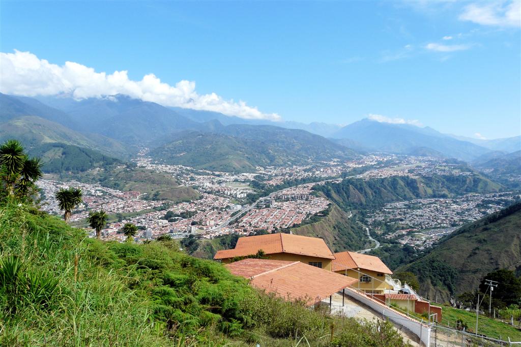 MÉRIDA -> LOS NEVADOS - uitzicht over Mérida