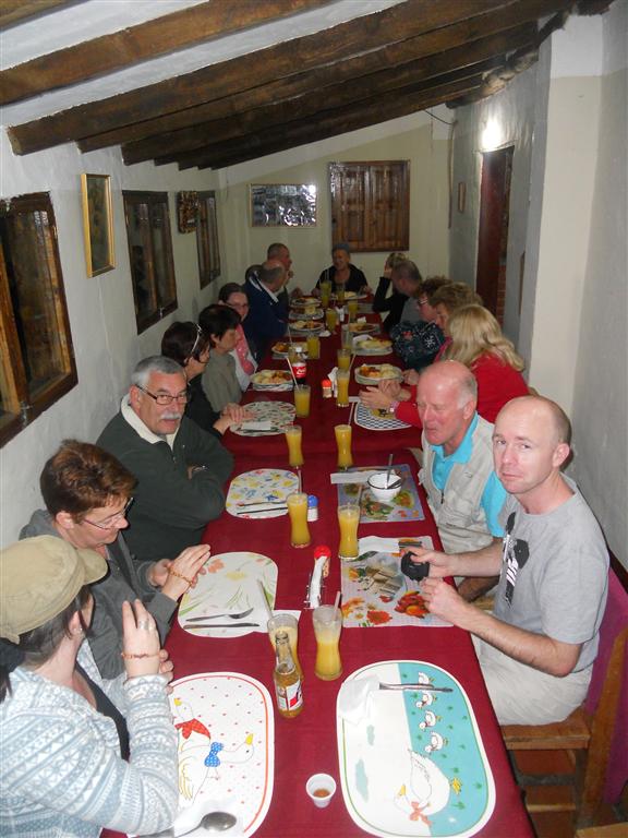 LOS NEVADOS - gezamenlijk dineren in onze herberg